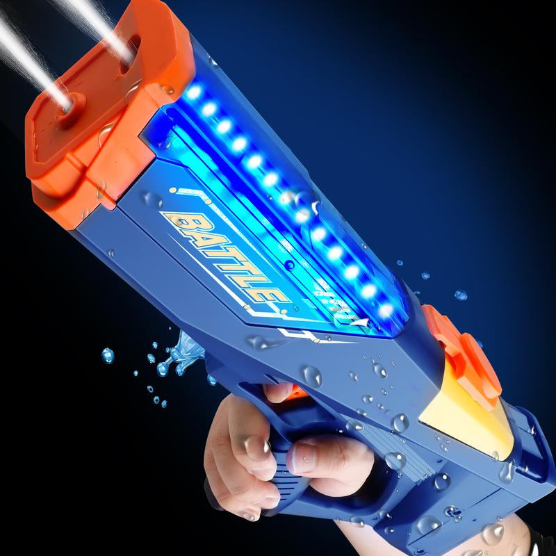 2025 New Automatic Electric Water Blaster High Capacity Squirt Water Blaster with Extra Long Range & Lights – Fun for Kids & Adults
