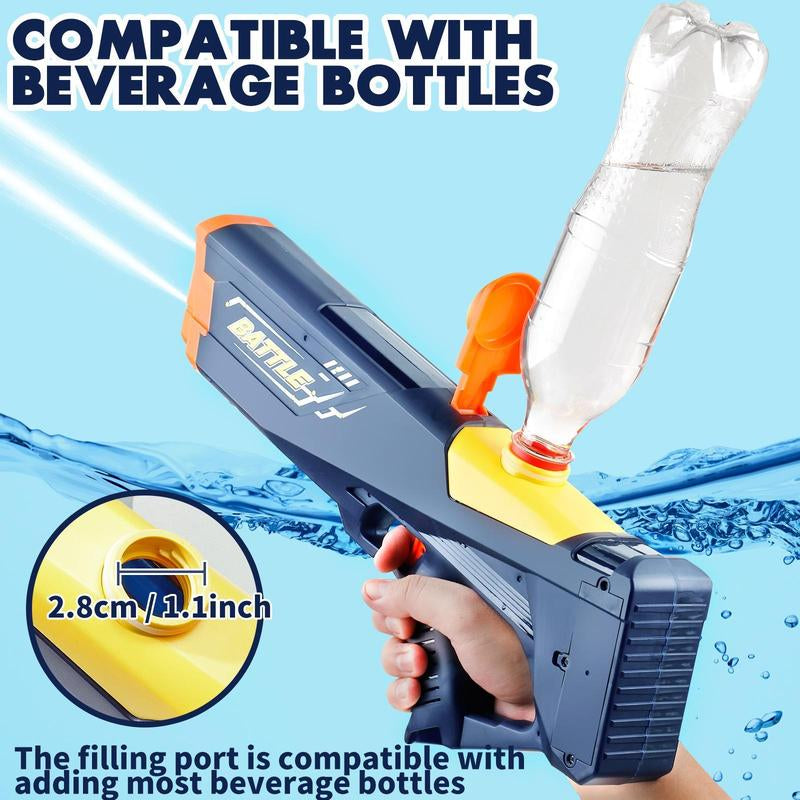2025 New Automatic Electric Water Blaster High Capacity Squirt Water Blaster with Extra Long Range & Lights – Fun for Kids & Adults