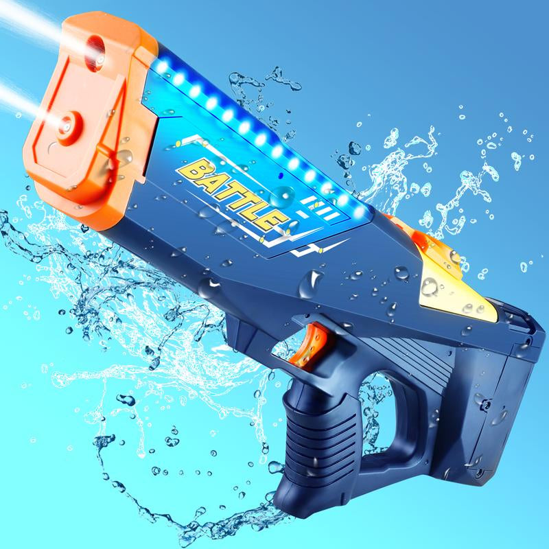 2025 New Automatic Electric Water Blaster High Capacity Squirt Water Blaster with Extra Long Range & Lights – Fun for Kids & Adults