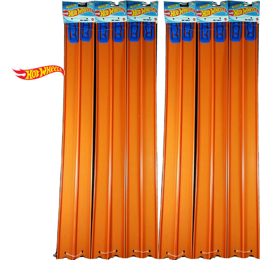 Hot Wheels Car Straight Track Lot 24 FEET Set 12 Pieces 24" Long W Connectors