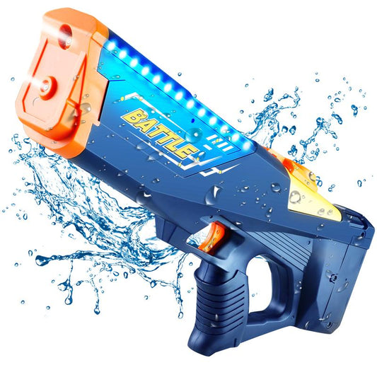 2025 New Automatic Electric Water Blaster High Capacity Squirt Water Blaster with Extra Long Range & Lights – Fun for Kids & Adults