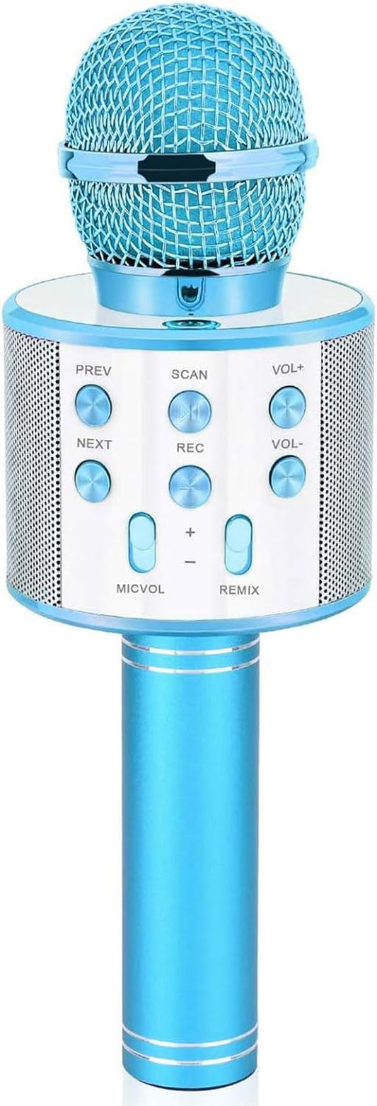 Kids Toys Age 5 6 7 8 9 10, Karaoke Microphone for Kids Popular Toys for Girl Boy Age 5-12 Birthday Gifts for Teen Girls Boys Age 5-12 Party Gift for Girl Boy Age 4-12 - Blue