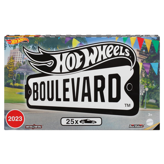 Boulevard 25-Car Factory Set, 25 Premium 1:64 Scale Sports Car and Truck Play Vehicles